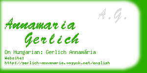 annamaria gerlich business card